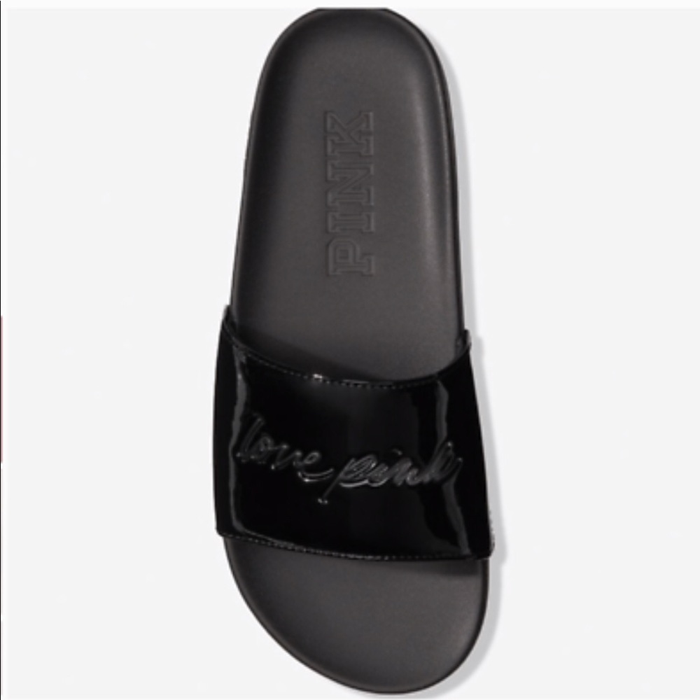 SOLD! Victoria's Secret Pink Single Strap Slides - Picture 3 of 7